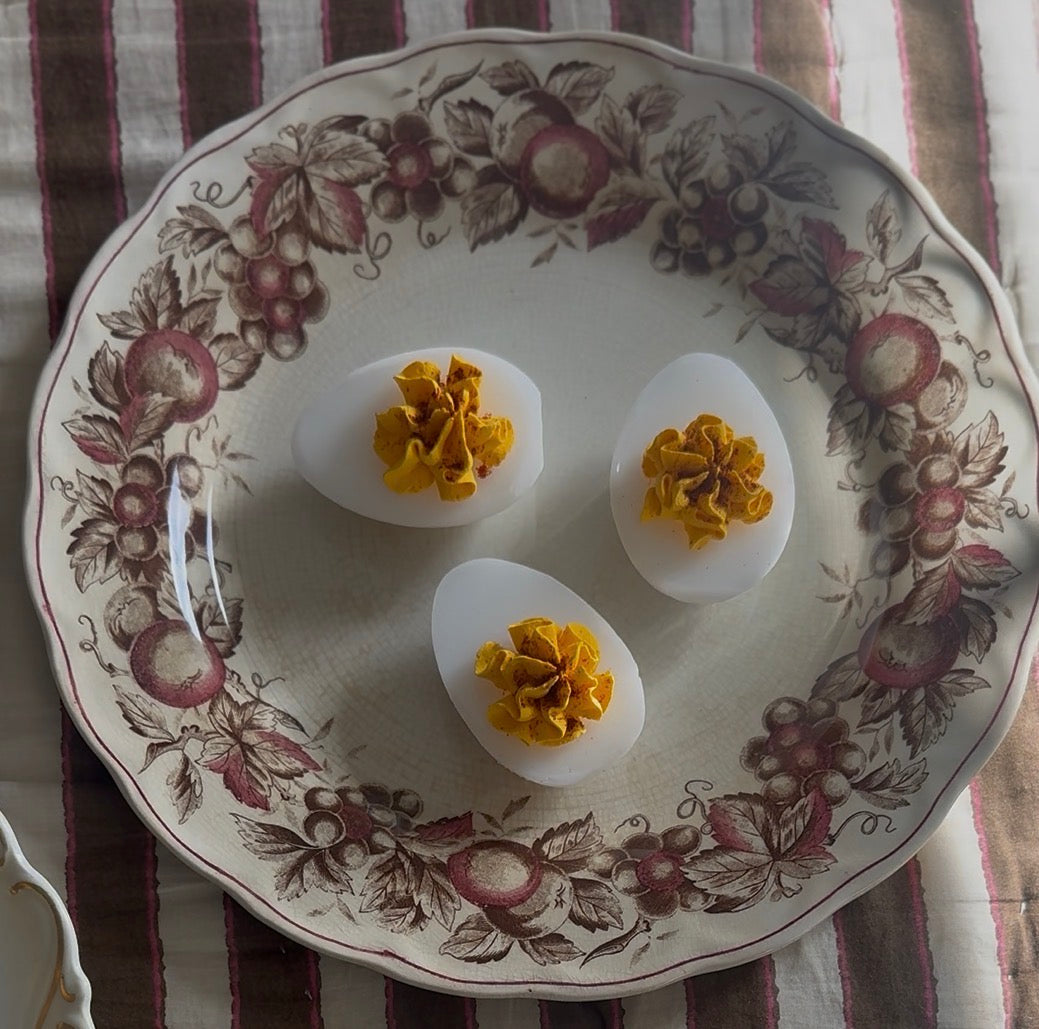 Deviled Egg Fake Food Plate- A