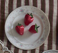 Ceramic Strawberries Fake Food Plate