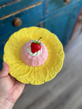 Fake Food Plate- Pink Dessert
