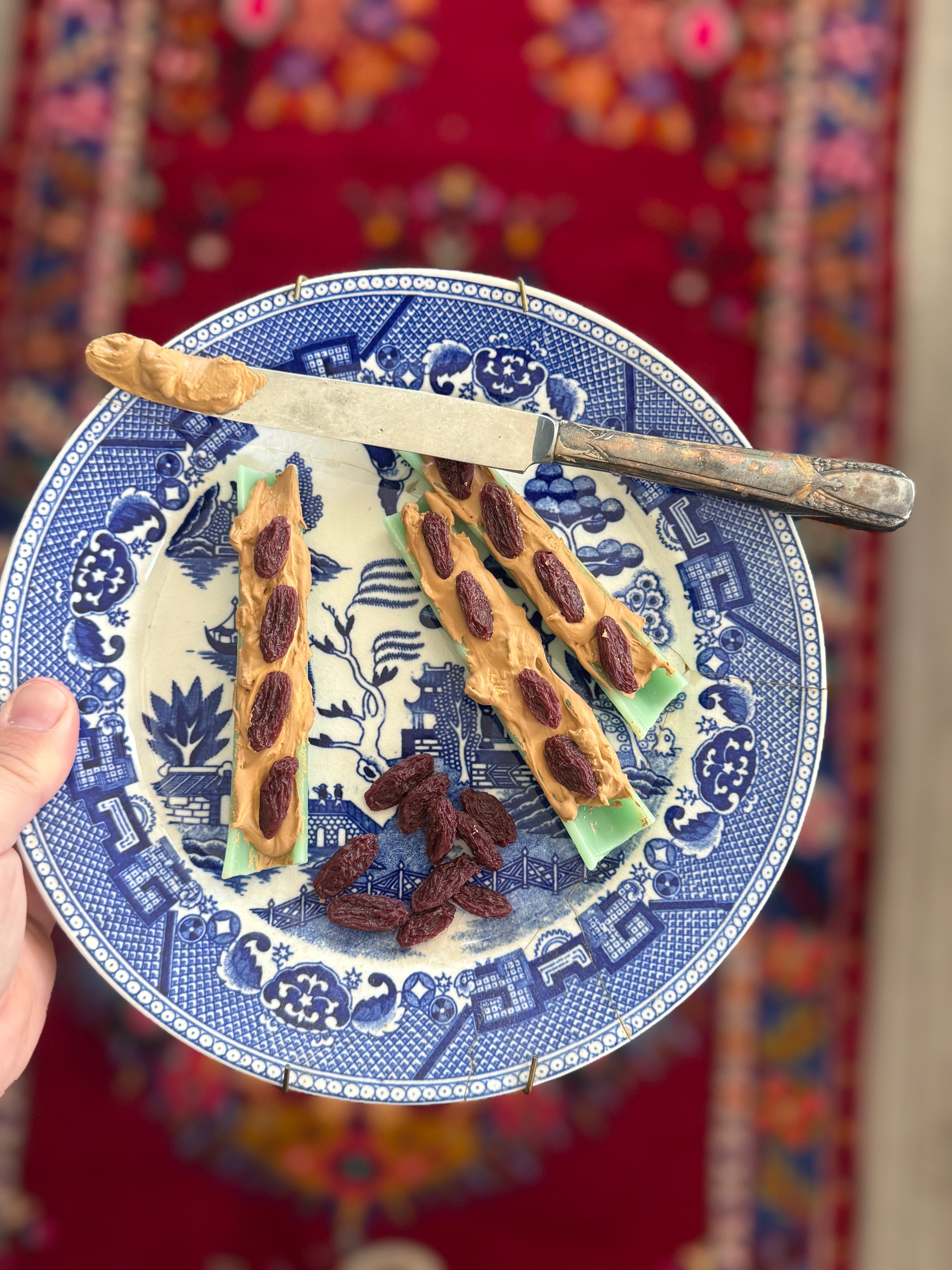 Celery with Peanut Butter Plate