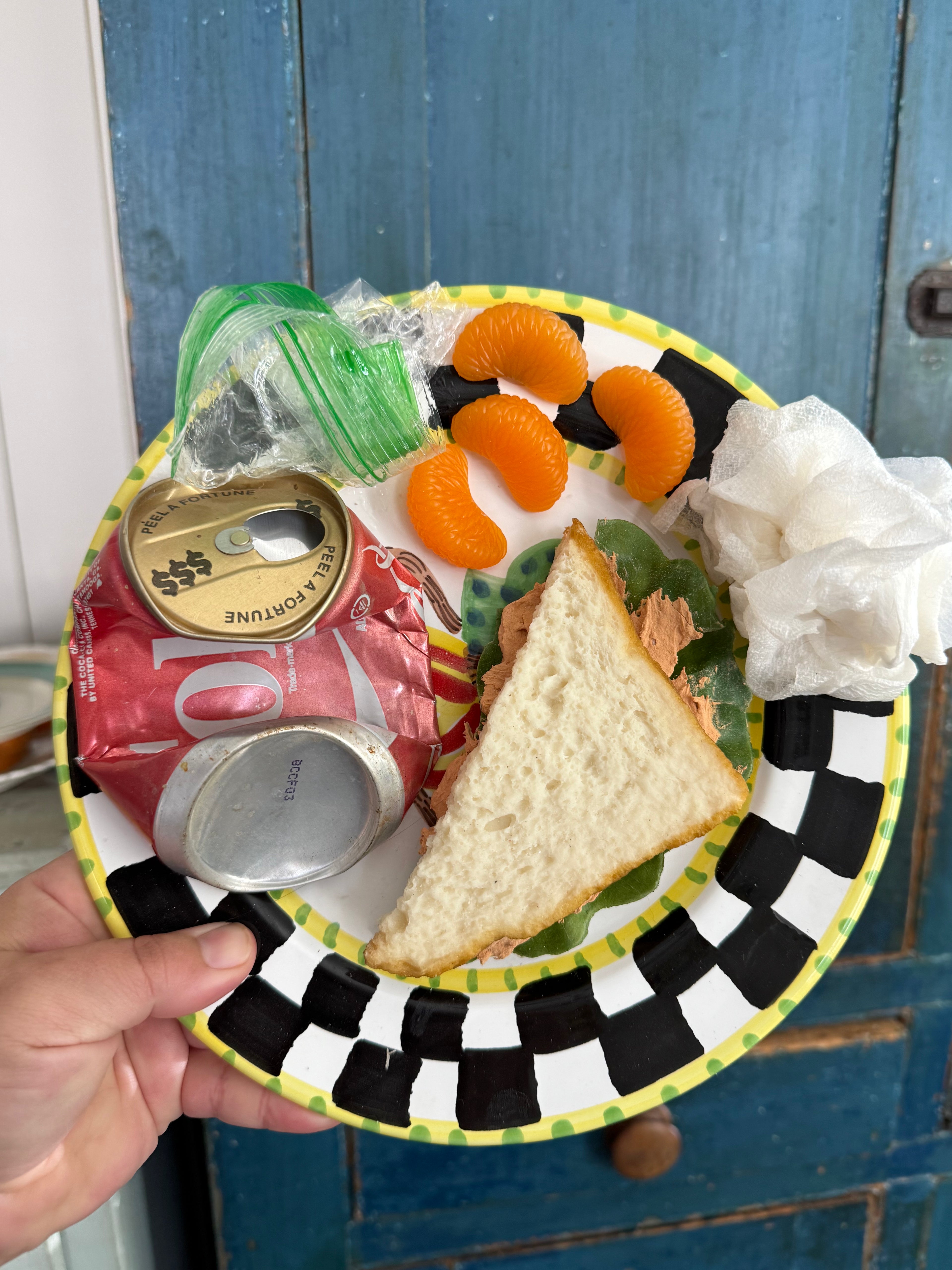 Fake Food Plate- Tuna Fish Sandwich