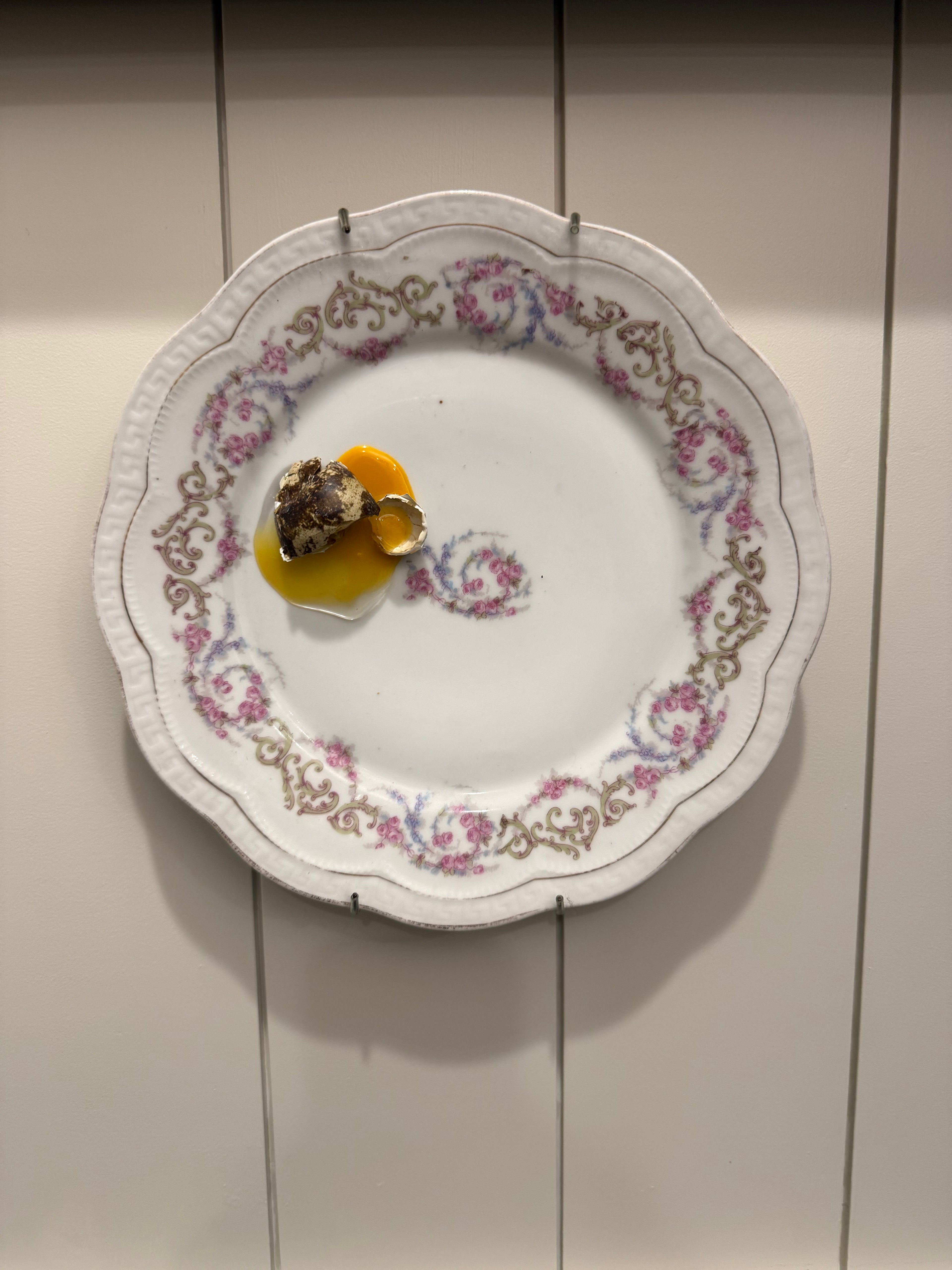 Fake Food Plate- Single Quail Egg