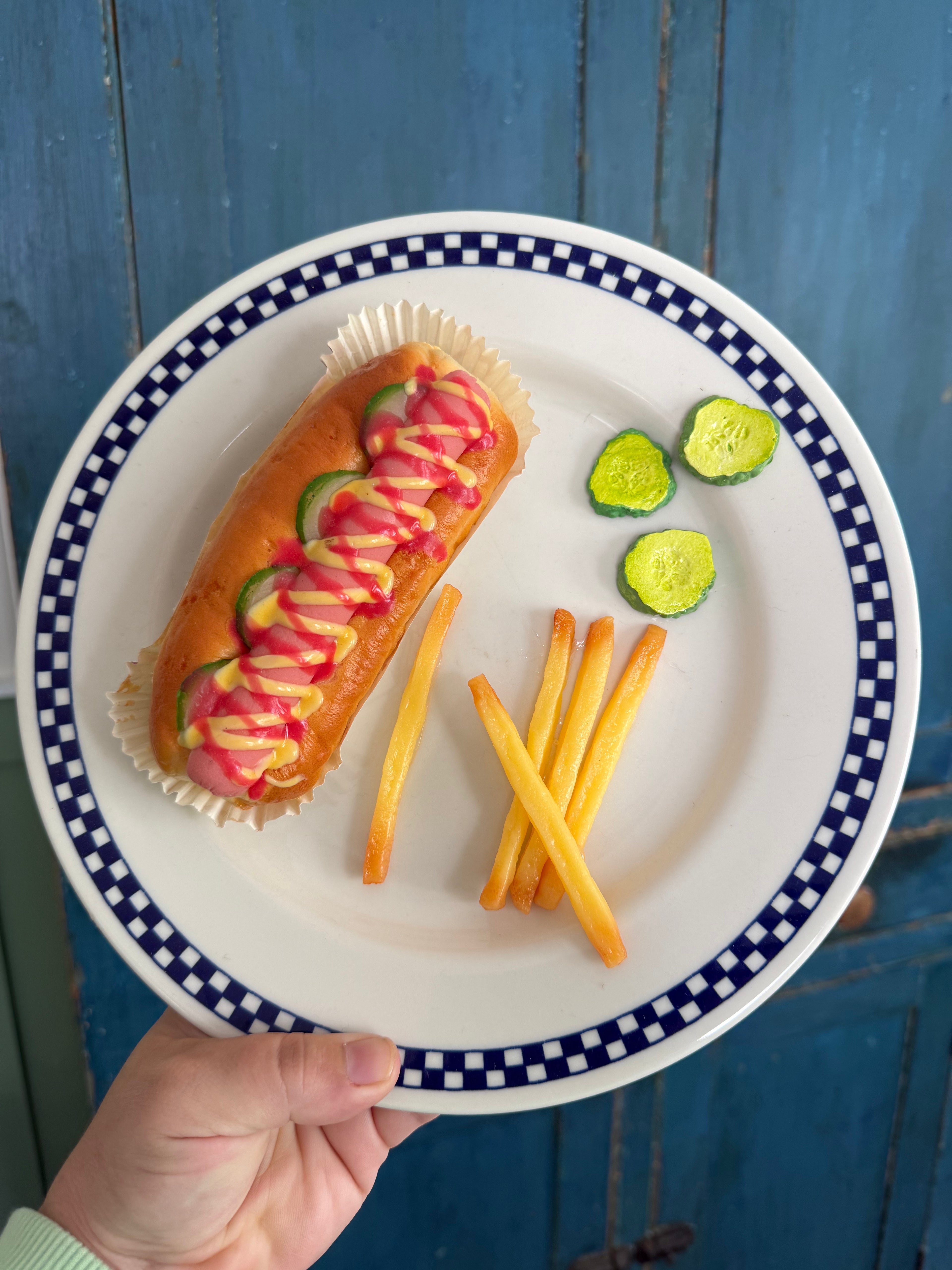 Hot Dog- Fake Food Plate