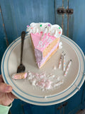 Fake Food Plate- Birthday Cake