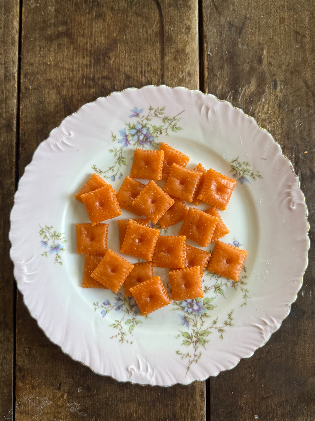 Cheese Crackers Fake Food Plate
