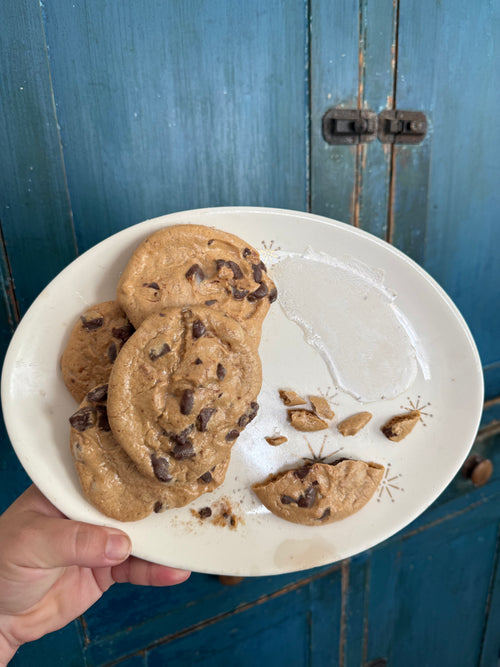 Cookies and spilled milk- fake food plate