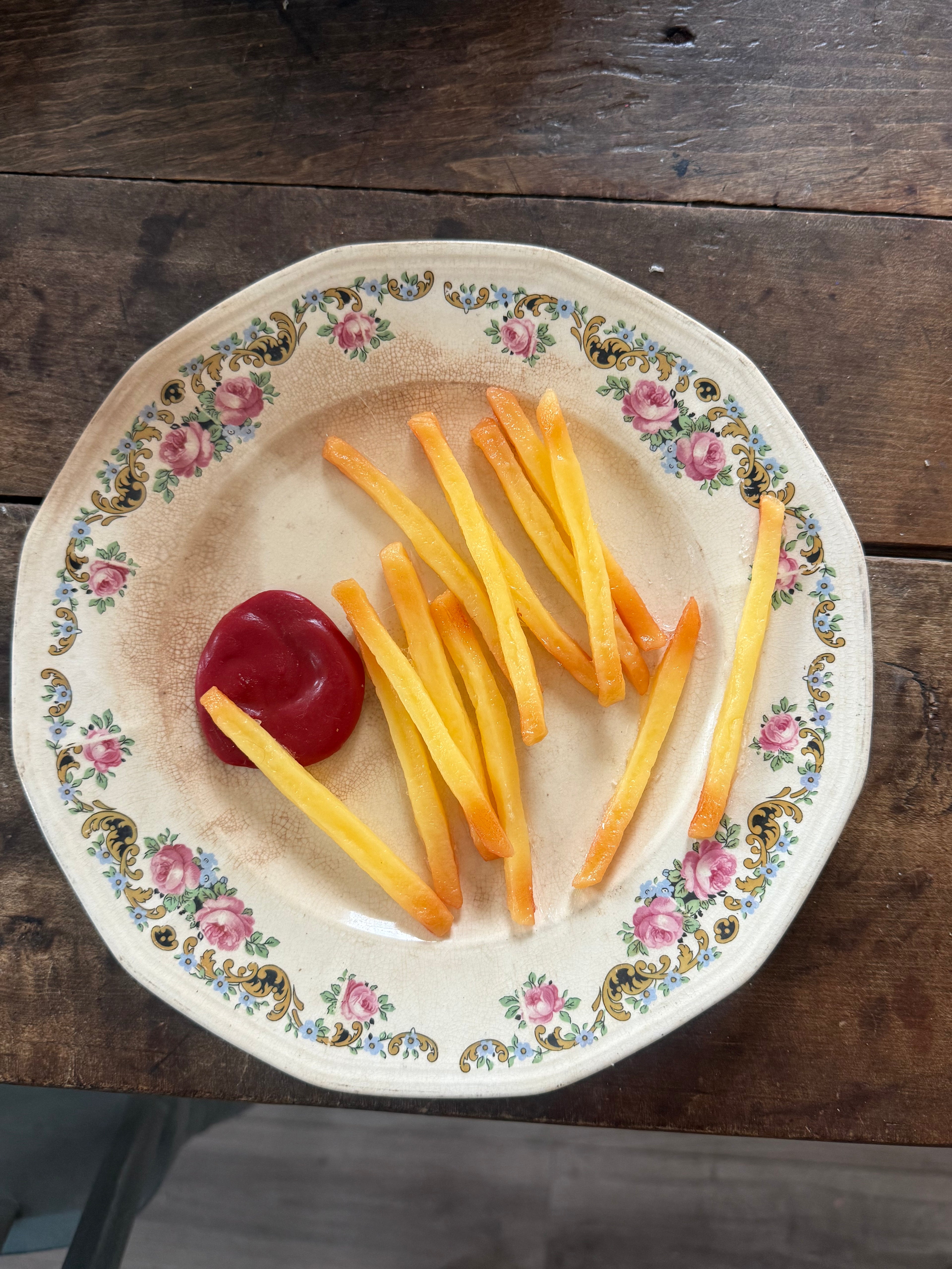 Fake Food Plate- French Fries