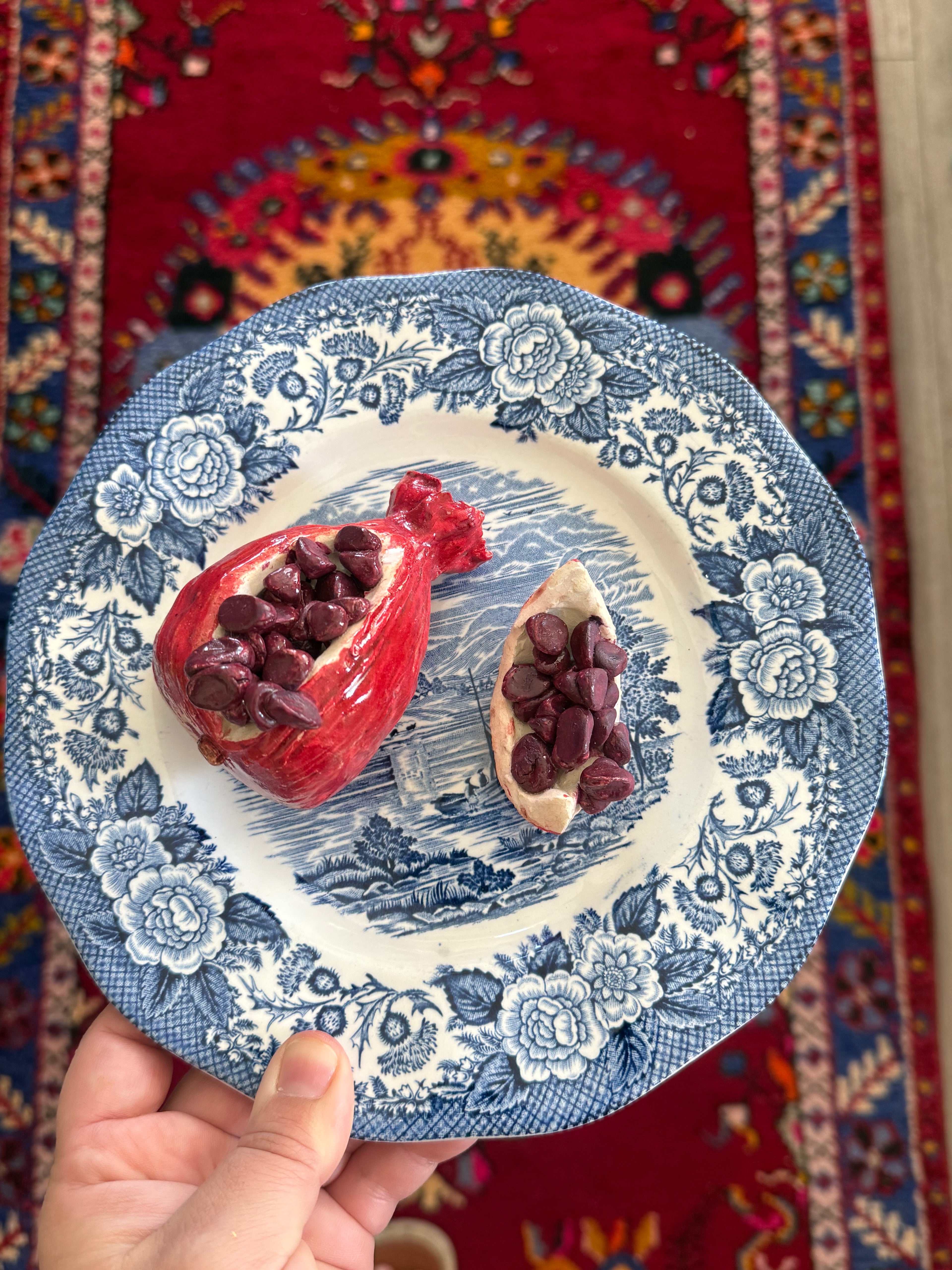 Ceramic Pomegranate Plate