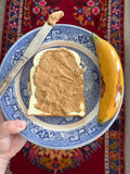 Peanut butter bread and banana