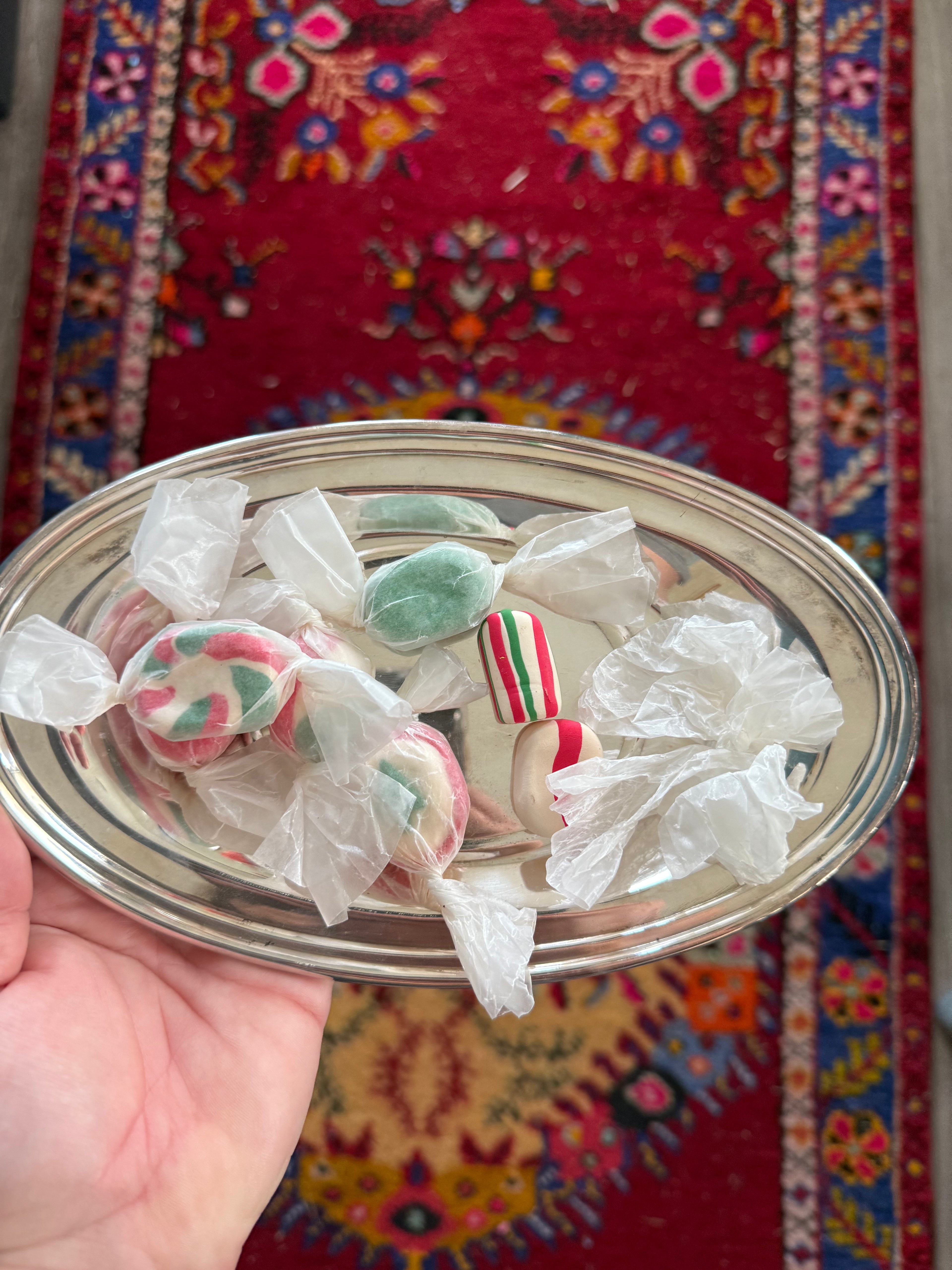 Holiday Candy Fake Food Plate
