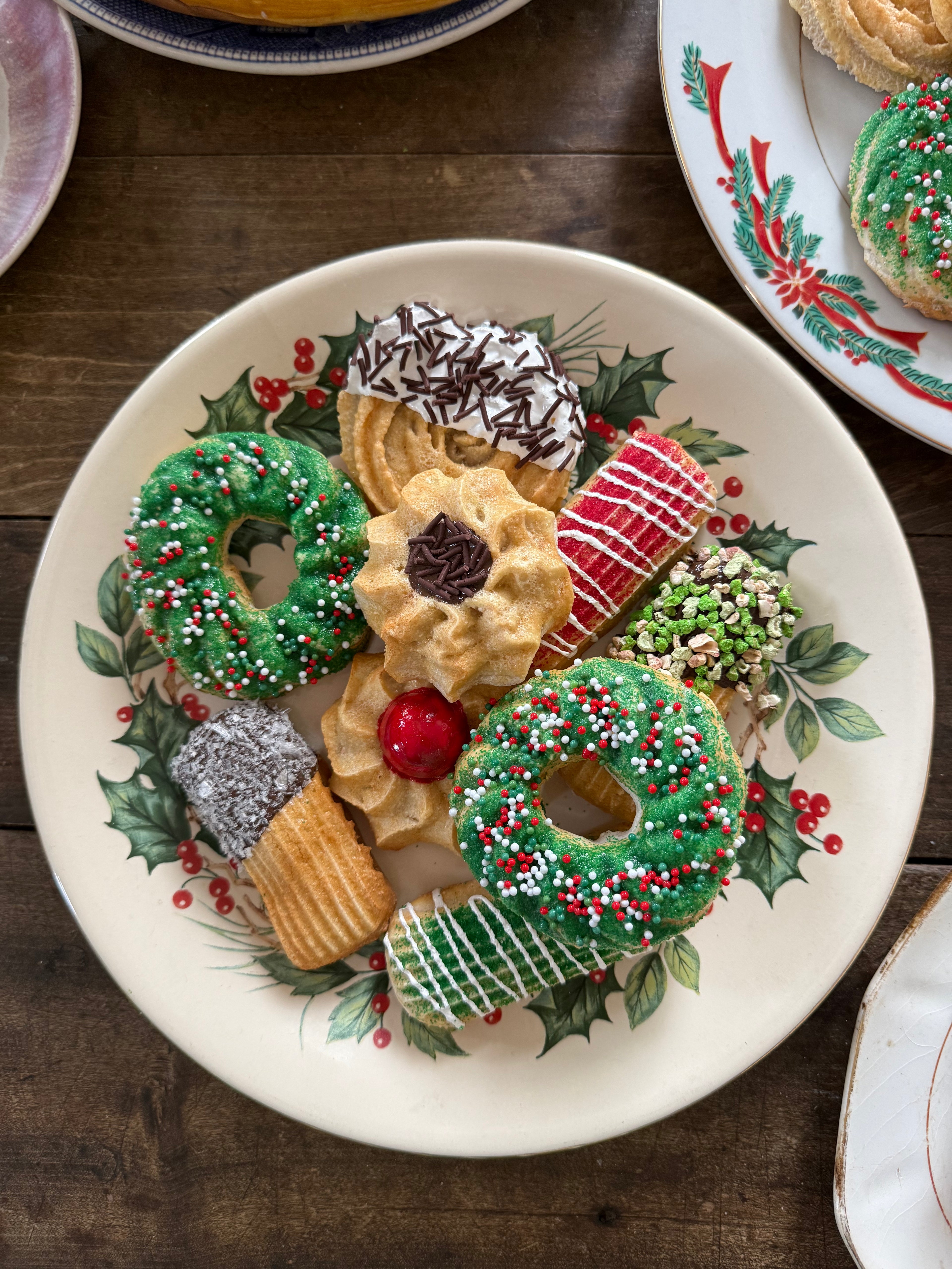 Holiday Cookies Fake Food Plate