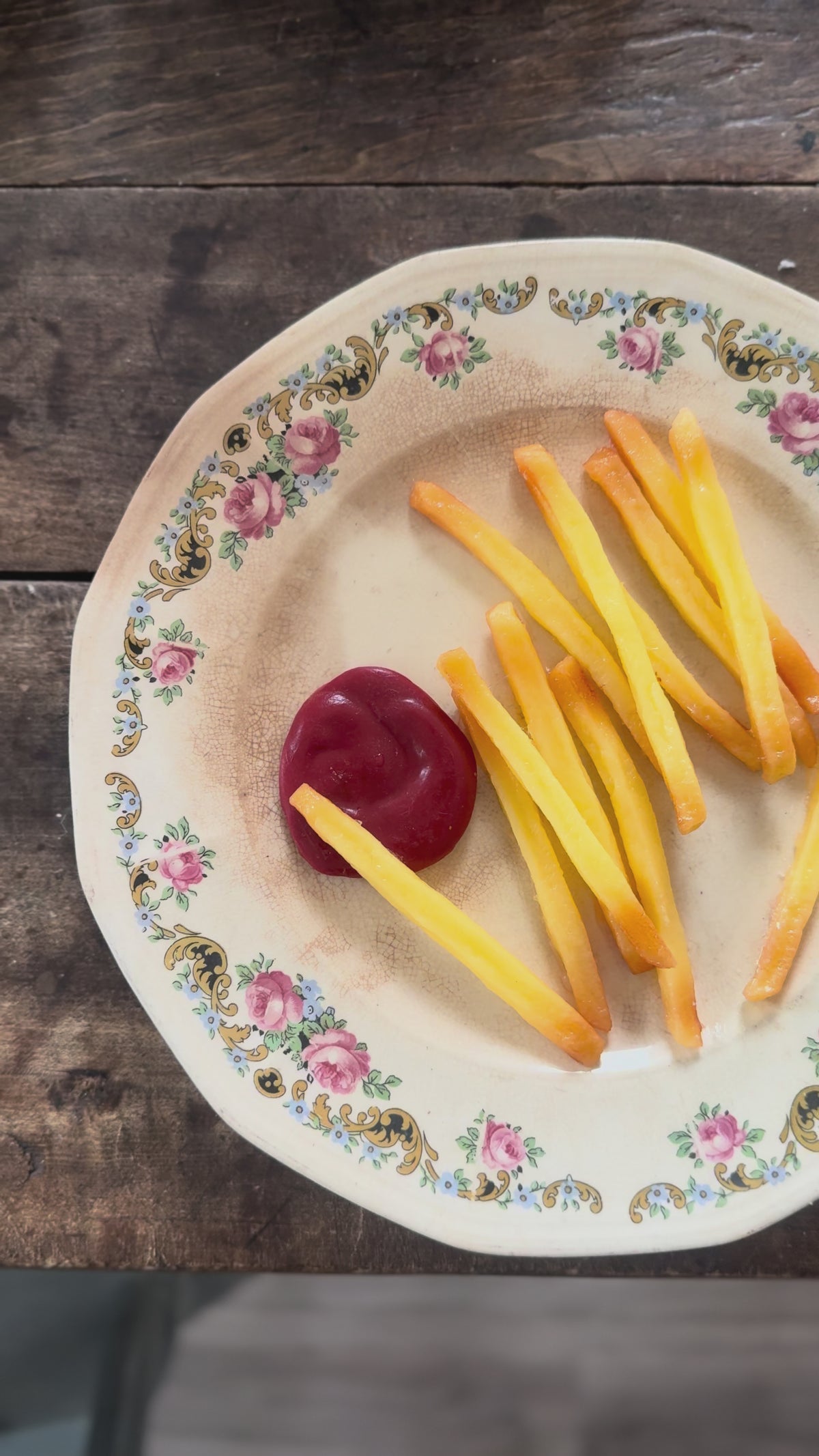 Fake Food Plate- French Fries