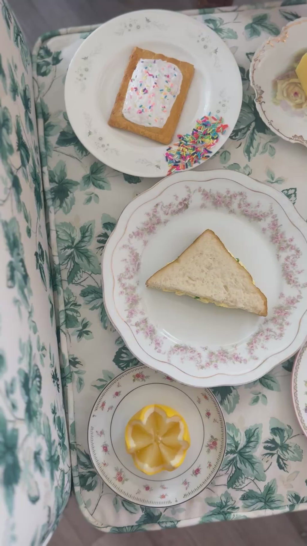 Set of 5 Fake Food Plates