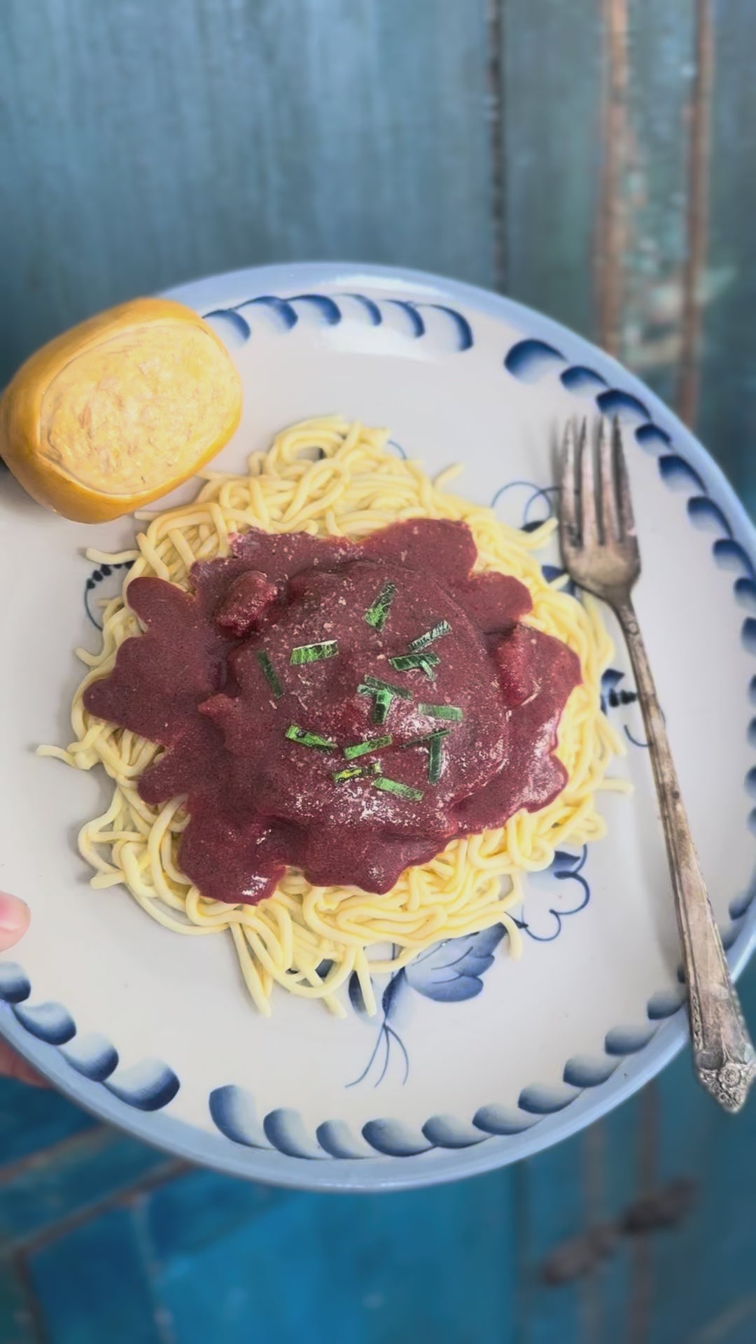 Spaghetti Fake Food Plate