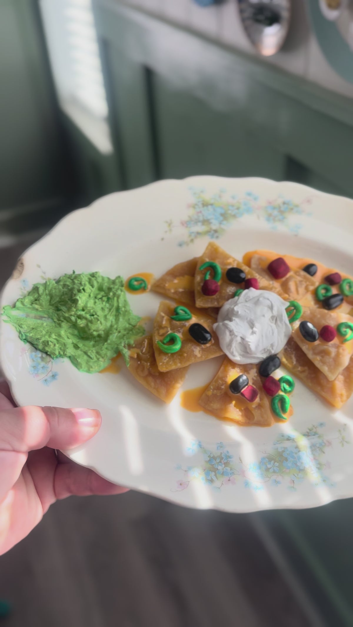 Nachos + Cheese Fake Food Plate